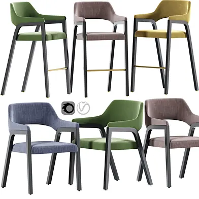 Cezar Bar Stool And Dining Chair