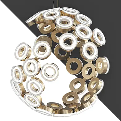 Glendale Collection 84 Watt Light Integrated LED Gold Chandelier