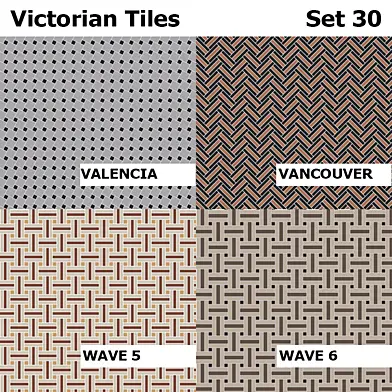 Topcer Victorian Tiles Set 30