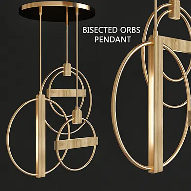 Bisected Orbs Pendant by Anthropologie