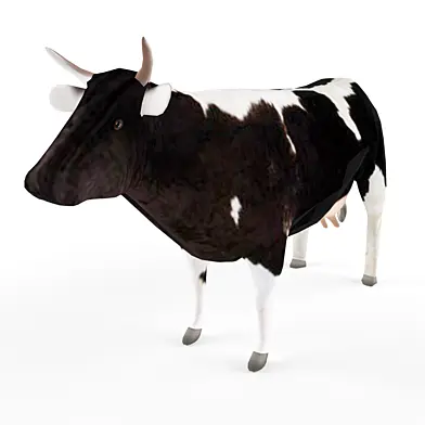 Корова low poly
