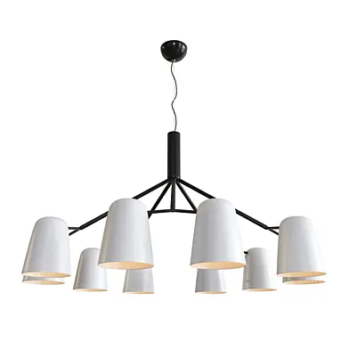 Подвесная люстра Crystal Lux ENRIQUE SP10 BLACK/WHITE