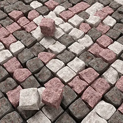 Брусчатка из колотого гранита / Paving granite chipped