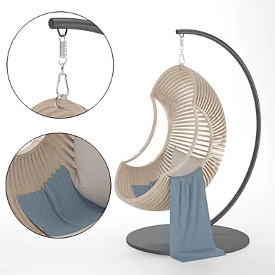 Wooden Hanging Chair