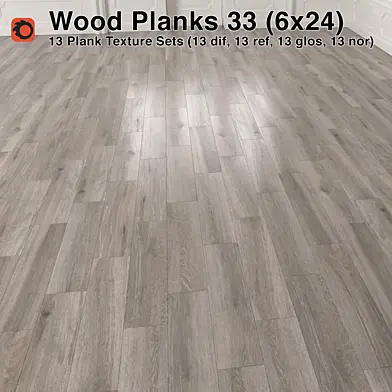 Plank Wood Floor - 33 (6x24)