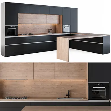 Kitchen Modern L Black