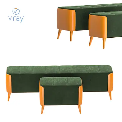 ottoman pouffe set