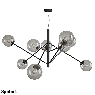 Stained Glass Irregular Pendant Light (Sputnik)