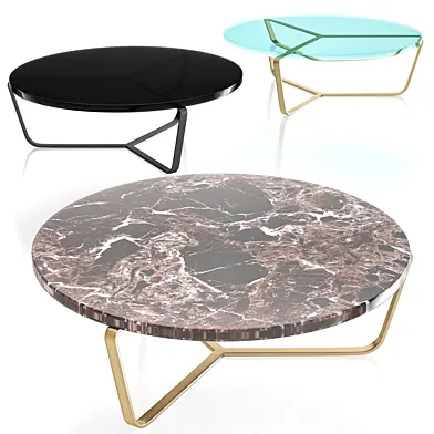 VG New Trend DOLOMITI GREEN ALPS MARBLE LOW COFFEE TABLE