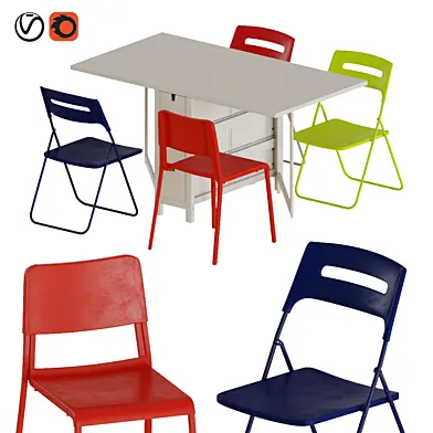 NORDEN Gateleg table  & chairs 2