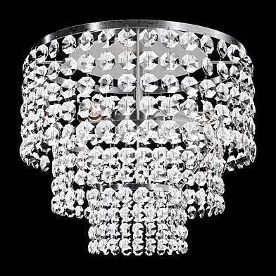 Restoration Hardware SOHO CRYSTAL LARGE FLUSHMOUNT Silver