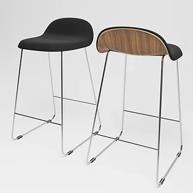 Bar Chair GUBI 3D
