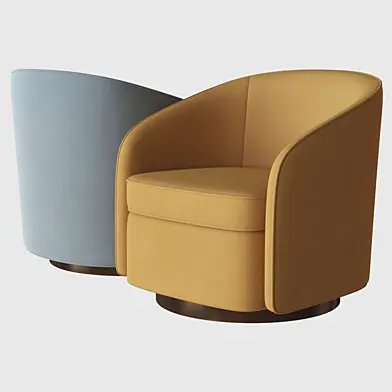 Swivel armchair ethnicraft