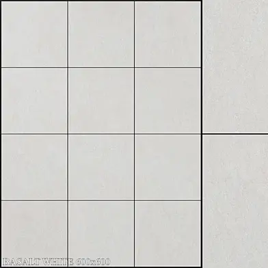 Yurtbay Seramik Basalt White 600x600