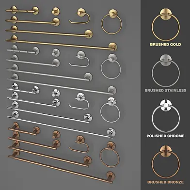 Delaney 900 Series Bathroom Accesories Kit