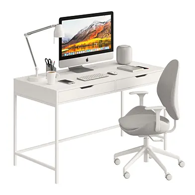 Ikea ALEX table and HATTEFJÄLL