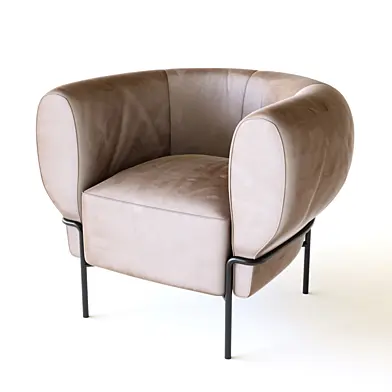 Chair in Prada Porcelain Velvet