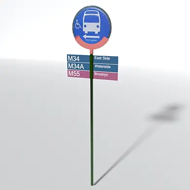 New York Bus stop