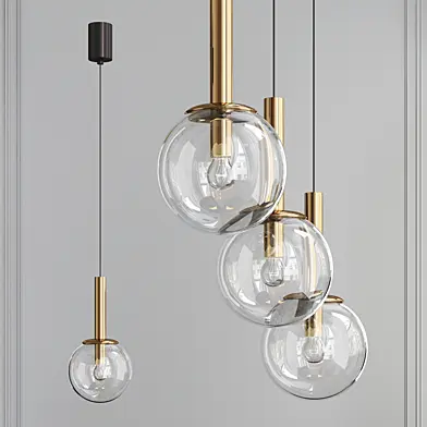 Sonneman Bubbles Five Light Multi Pendant