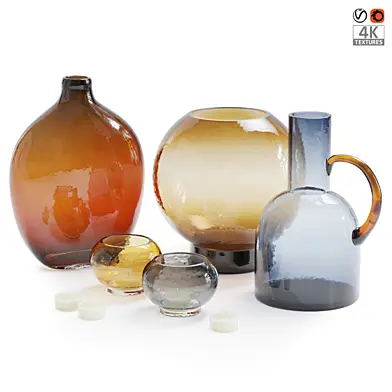 Стеклянные вазы Zara Home