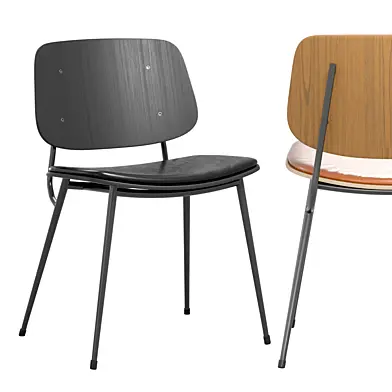 Soborg chair steel, Fredericia