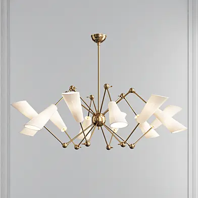 Buckingham Aged Brass 12 Light Chandelier by Hudson Valley