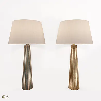 Chapman & Myers Fluted Spire Large Table Lamp