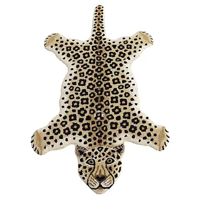 Contemporary Decorate Wild Animal Design Handcuffed Area Rug