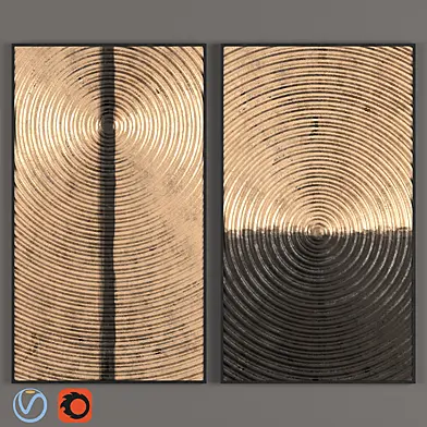 Rustic waves wall art
