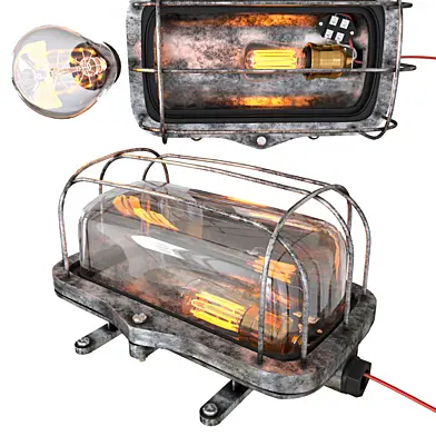Настенная лампа Steampunk Cage Glass Edison Wall Lamp