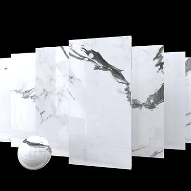 Marble Set Panda White Set 3