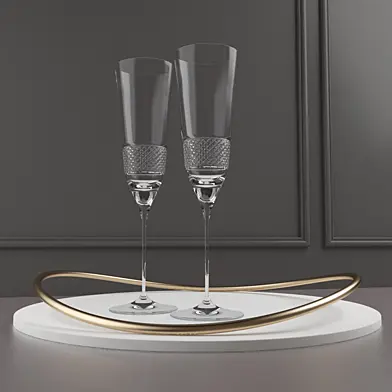 Artemest tray, wine glass