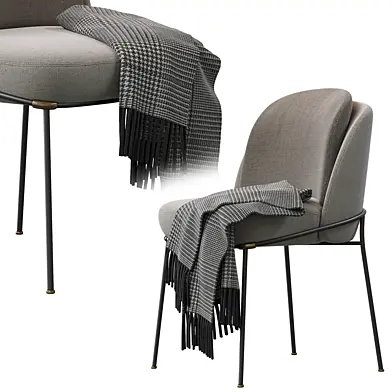 Fil Noir chair by Minotti