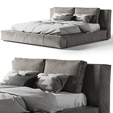 Restoration Hardware Кровать Cloud Leather Platform