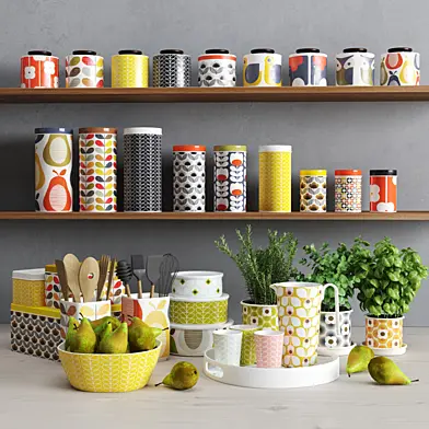 Orla Kiely kitchen set