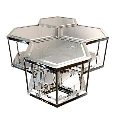 Silver coffee table Sax Eichholtz