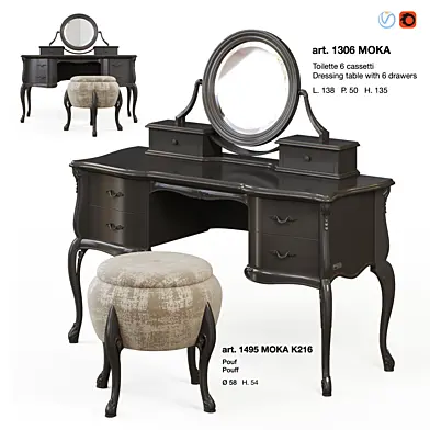 Giorgiocasa - art. 1306 and art. 1495 pouf Moka K216