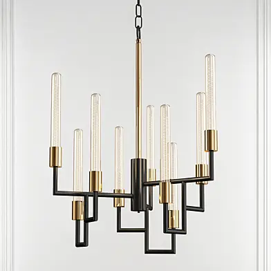 Congruency Oil Rubbed Bronze & Satin Brass 12 Light Chandelier by Elk Lighting