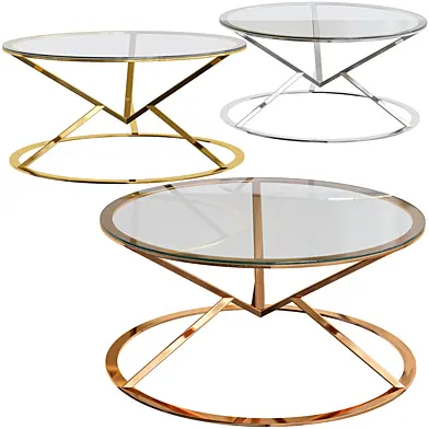 Allure Corseted Round Coffee Table