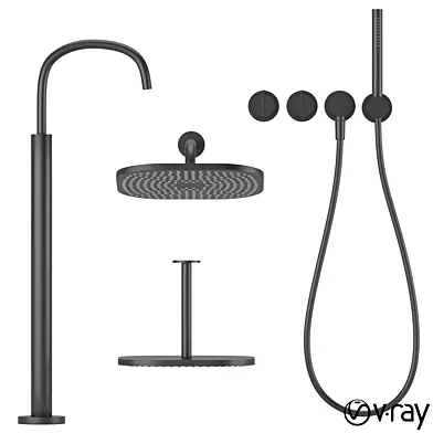 collection of bath faucets