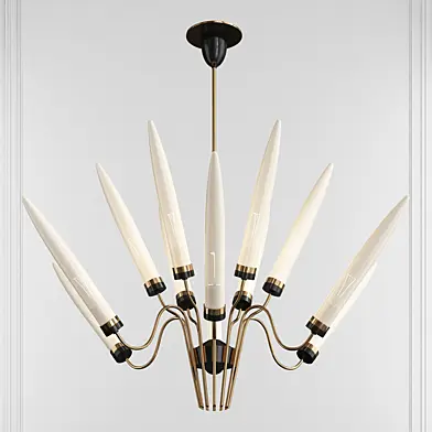 Mid-Century Chandelier in the Manner of Arredoluce