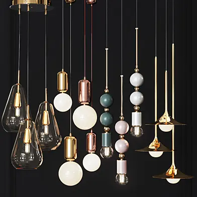 Four Pendant Lights amazing set vol.27