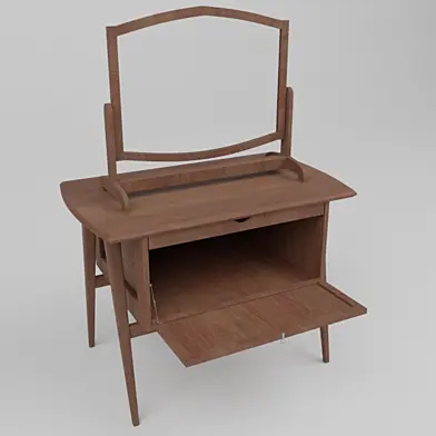 Furniture mirror holder
