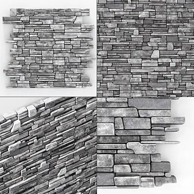 Wall stone clincer rock decor n1 / Каменная клинкерная стена