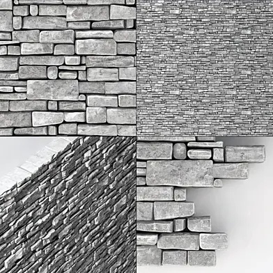 Wall stone clincer rock decor n2 / Скальная стена из скального клинкера