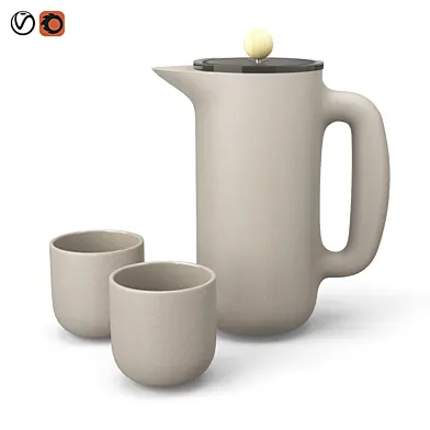 Muuto Push Coffee Maker & Mugs