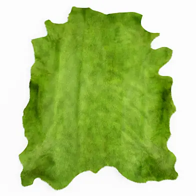 Green Cow Hide Rug