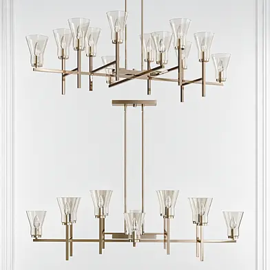 Arden Polished Antique Nickel Chandelier by Hinkley Lighting