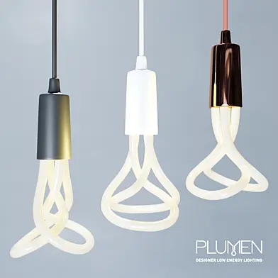 Plumen 001 Led Bulb and Plumen Pendant Set