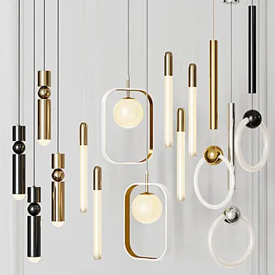 Four Pendant Lights amazing set vol.28